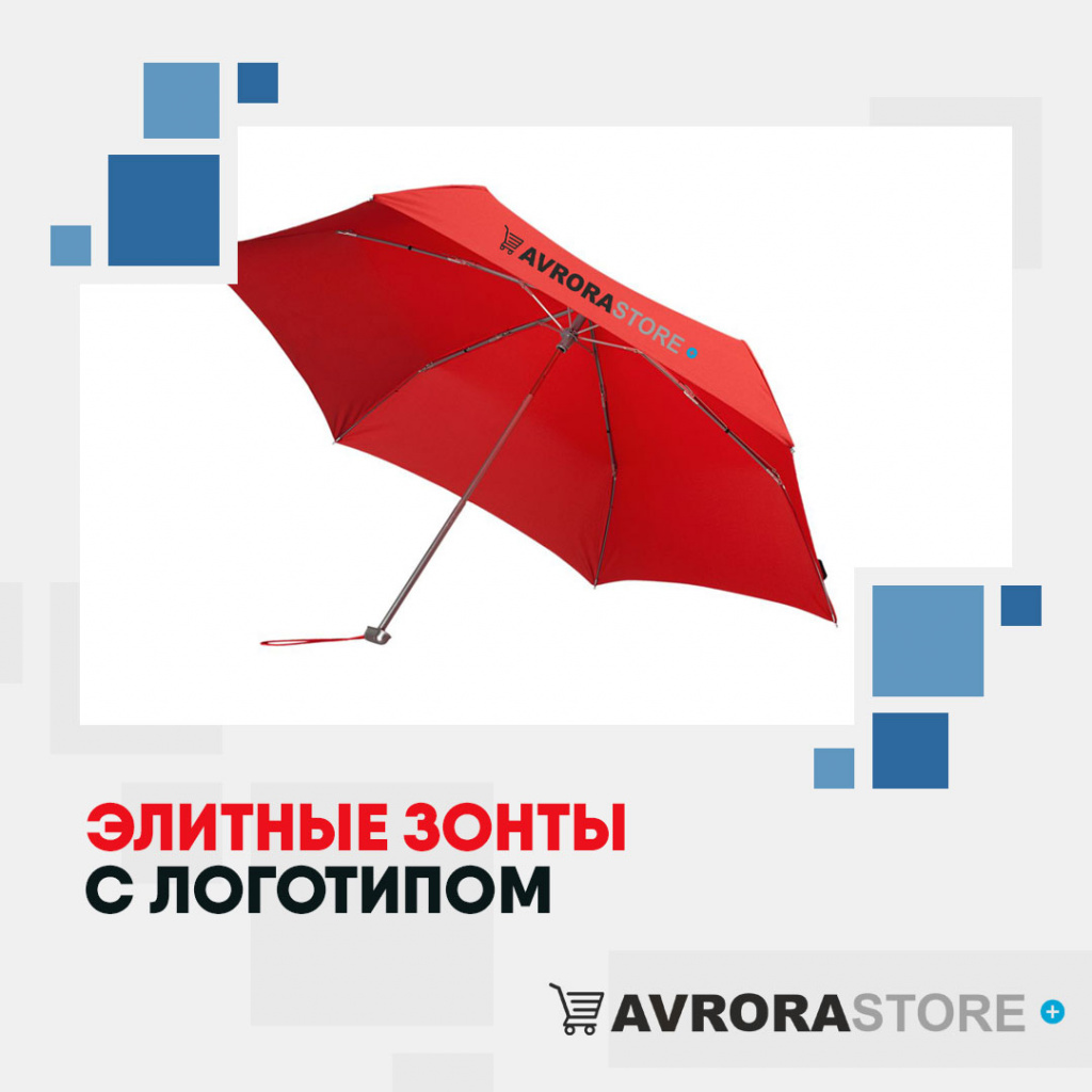 Элитные зонты с логотипом в Люберцах купить на заказ в кибермаркете AvroraSTORE