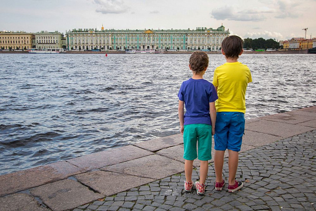 Футболка детская T-Bolka Kids, ярко-синяя с логотипом в Люберцах заказать по выгодной цене в кибермаркете AvroraStore