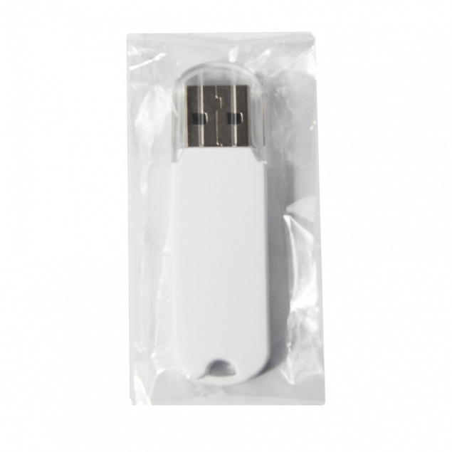 USB flash-карта UNIVERSAL (8Гб), белая, 5,8х1,7х0,6 см, пластик с логотипом в Люберцах заказать по выгодной цене в кибермаркете AvroraStore