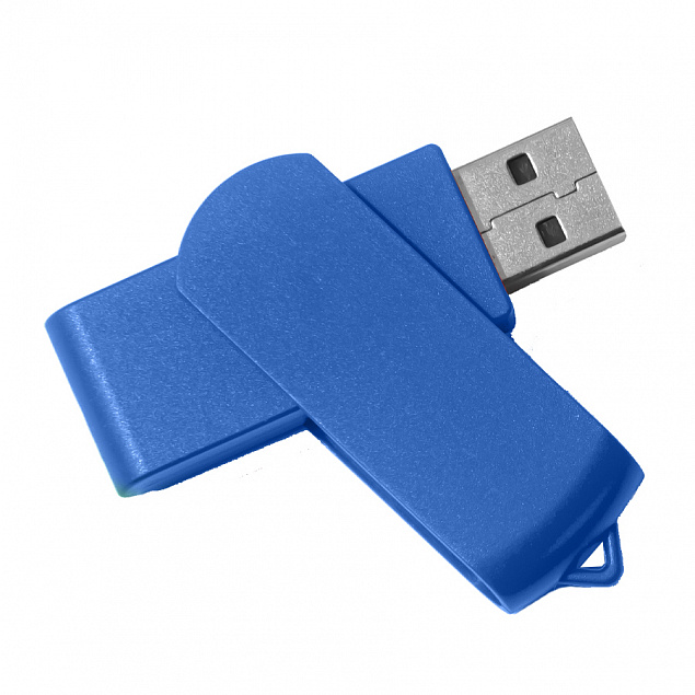 USB flash-карта SWING (8Гб), синий, 6,0х1,8х1,1 см, пластик с логотипом в Люберцах заказать по выгодной цене в кибермаркете AvroraStore