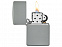 Зажигалка ZIPPO Classic с покрытием Flat Grey с логотипом в Люберцах заказать по выгодной цене в кибермаркете AvroraStore