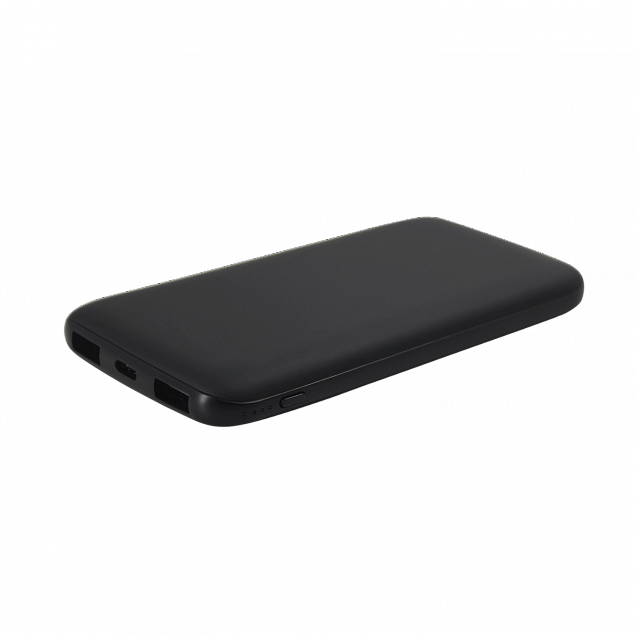 Внешний аккумулятор Bplanner Power 2 ST, софт-тач, 10000 mAh (Черный) с логотипом в Люберцах заказать по выгодной цене в кибермаркете AvroraStore