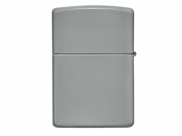 Зажигалка ZIPPO Classic с покрытием Flat Grey с логотипом в Люберцах заказать по выгодной цене в кибермаркете AvroraStore