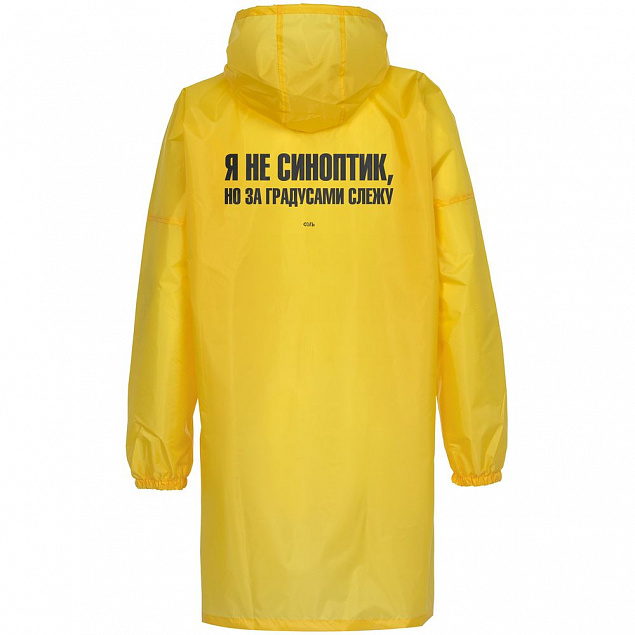 Дождевик «Я не синоптик», желтый с логотипом в Люберцах заказать по выгодной цене в кибермаркете AvroraStore