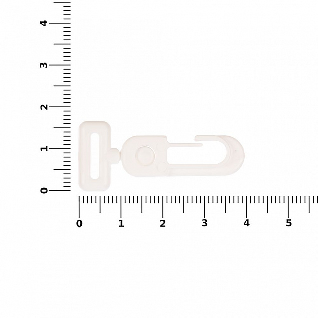 Застежка-карабин Сarabine, S, белый с логотипом в Люберцах заказать по выгодной цене в кибермаркете AvroraStore