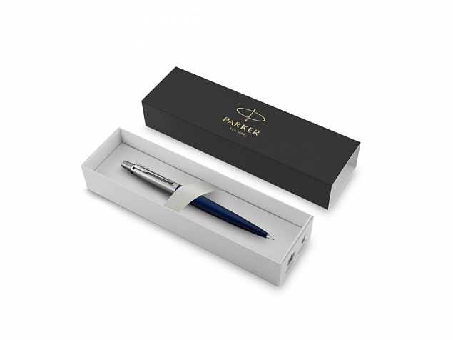 Карандаш механический Parker «Jotter Royal Blue Chrome CT» с логотипом в Люберцах заказать по выгодной цене в кибермаркете AvroraStore