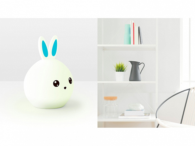 Ночник LED Bunny с логотипом в Люберцах заказать по выгодной цене в кибермаркете AvroraStore