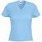 Футболка женская LADY FIT V-NECK T 210 с логотипом в Люберцах заказать по выгодной цене в кибермаркете AvroraStore