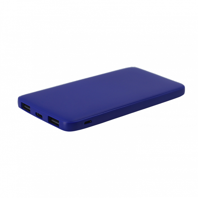 Внешний аккумулятор Bplanner Power 1 ST, софт-тач, 5000 mAh (синий) с логотипом в Люберцах заказать по выгодной цене в кибермаркете AvroraStore