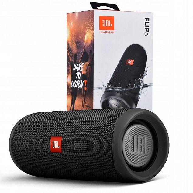 Беспроводная колонка JBL Flip 5, синяя с логотипом в Люберцах заказать по выгодной цене в кибермаркете AvroraStore