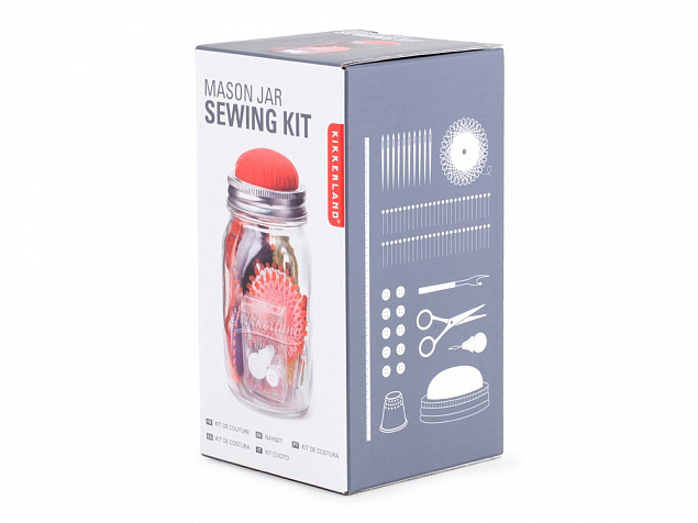 Швейный набор в банке Sewing Kit с логотипом в Люберцах заказать по выгодной цене в кибермаркете AvroraStore