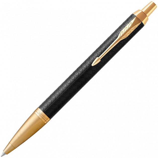 Ручка шариковая Parker IM Premium Black/Gold GT с логотипом в Люберцах заказать по выгодной цене в кибермаркете AvroraStore