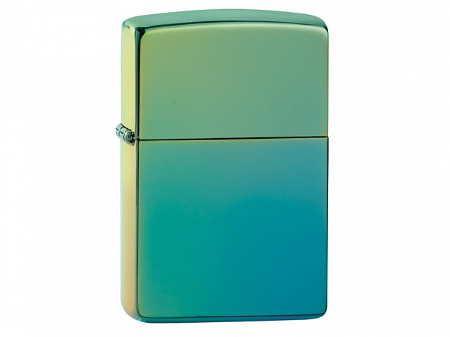 Зажигалка ZIPPO Classic с покрытием High Polish Teal с логотипом в Люберцах заказать по выгодной цене в кибермаркете AvroraStore