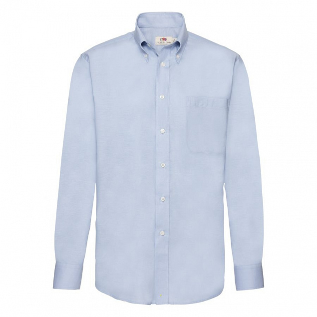 Рубашка мужская LONG SLEEVE OXFORD SHIRT 135 с логотипом в Люберцах заказать по выгодной цене в кибермаркете AvroraStore