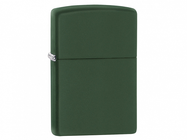 Зажигалка ZIPPO Classic с покрытием Green Matte с логотипом в Люберцах заказать по выгодной цене в кибермаркете AvroraStore