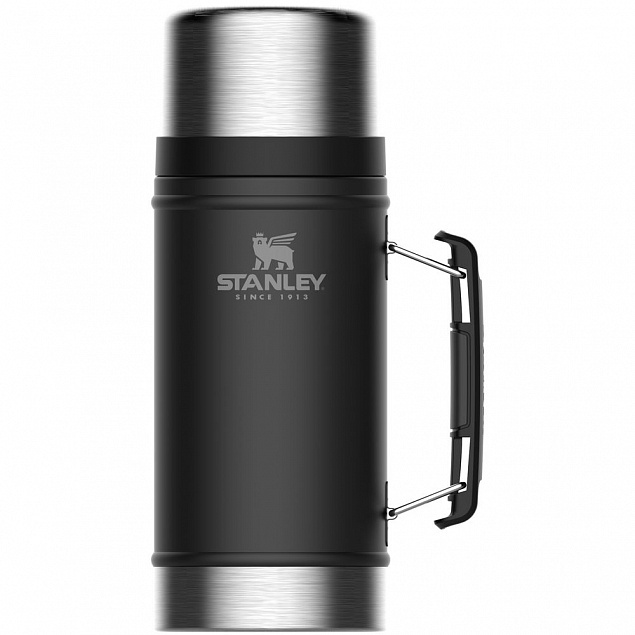 Термос для еды Stanley Classic 940, черный с логотипом в Люберцах заказать по выгодной цене в кибермаркете AvroraStore