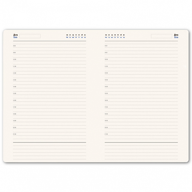 Ежедневник недатированный Linnie, А5, серый, кремовый блок с логотипом в Люберцах заказать по выгодной цене в кибермаркете AvroraStore