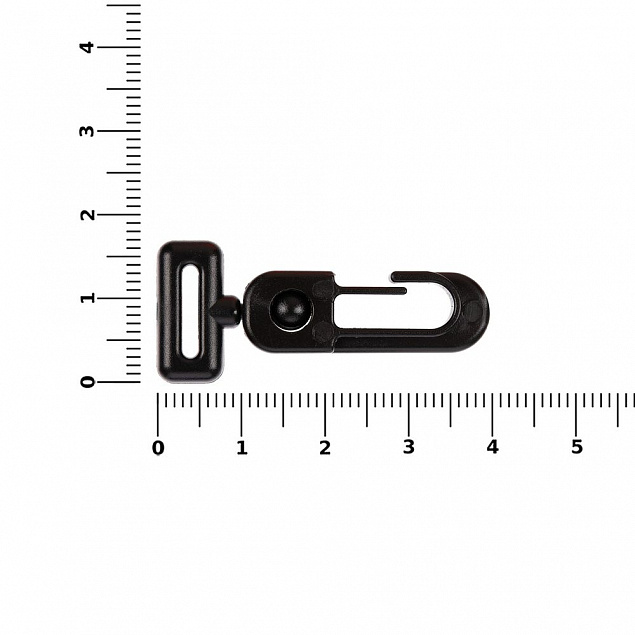 Застежка-карабин Сarabine, S, черный с логотипом в Люберцах заказать по выгодной цене в кибермаркете AvroraStore