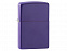 Зажигалка ZIPPO Classic с покрытием Purple Matte с логотипом в Люберцах заказать по выгодной цене в кибермаркете AvroraStore