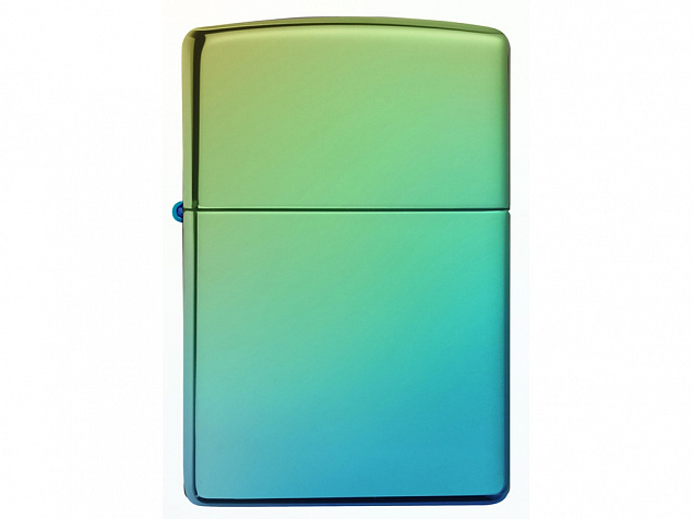 Зажигалка ZIPPO Classic с покрытием High Polish Teal с логотипом в Люберцах заказать по выгодной цене в кибермаркете AvroraStore