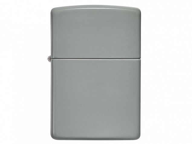 Зажигалка ZIPPO Classic с покрытием Flat Grey с логотипом в Люберцах заказать по выгодной цене в кибермаркете AvroraStore