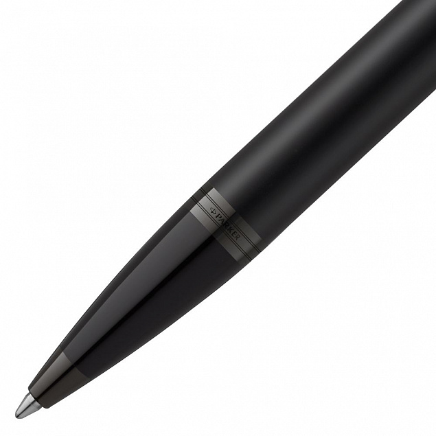 Ручка шариковая Parker IM Achromatic Black с логотипом в Люберцах заказать по выгодной цене в кибермаркете AvroraStore