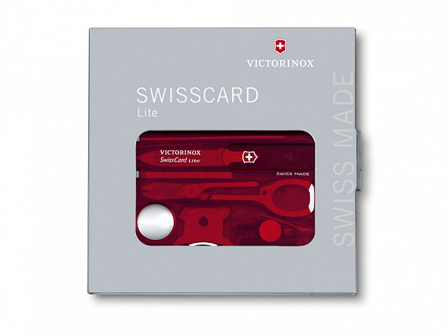 Швейцарская карточка «SwissCard Lite», 13 функций с логотипом в Люберцах заказать по выгодной цене в кибермаркете AvroraStore