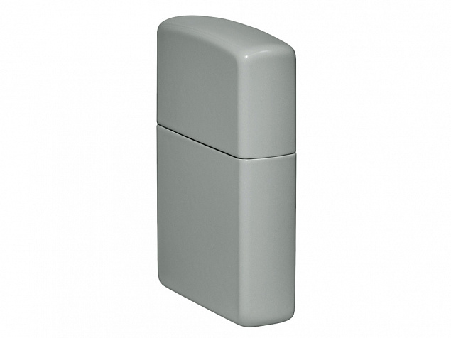 Зажигалка ZIPPO Classic с покрытием Flat Grey с логотипом в Люберцах заказать по выгодной цене в кибермаркете AvroraStore