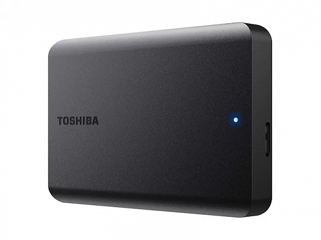 Внешний диск Toshiba Canvio, USB 3.0, 1Тб, черный с логотипом в Люберцах заказать по выгодной цене в кибермаркете AvroraStore