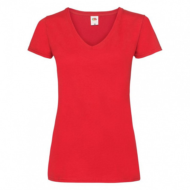 Футболка женская LADY FIT V-NECK T 210 с логотипом в Люберцах заказать по выгодной цене в кибермаркете AvroraStore