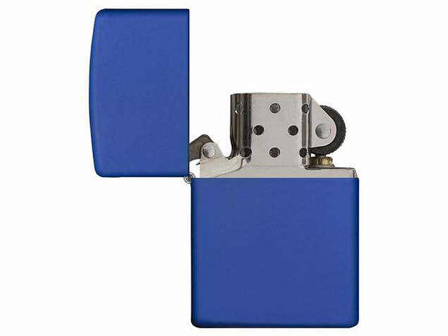 Зажигалка ZIPPO Classic с покрытием Royal Blue Matte с логотипом в Люберцах заказать по выгодной цене в кибермаркете AvroraStore