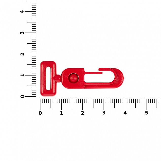Застежка-карабин Сarabine, S, красный с логотипом в Люберцах заказать по выгодной цене в кибермаркете AvroraStore