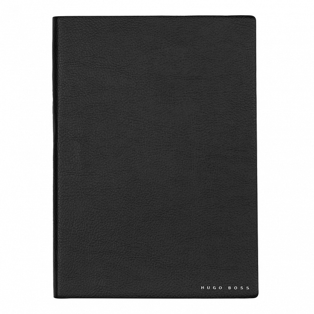Блокнот Hugo Boss Essential Storyline, черный с логотипом в Люберцах заказать по выгодной цене в кибермаркете AvroraStore