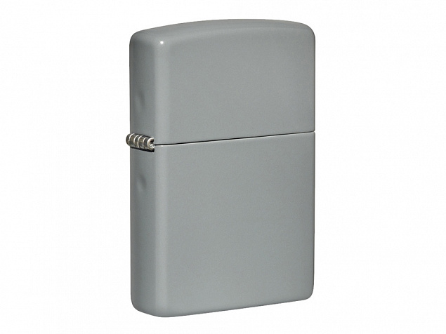 Зажигалка ZIPPO Classic с покрытием Flat Grey с логотипом в Люберцах заказать по выгодной цене в кибермаркете AvroraStore