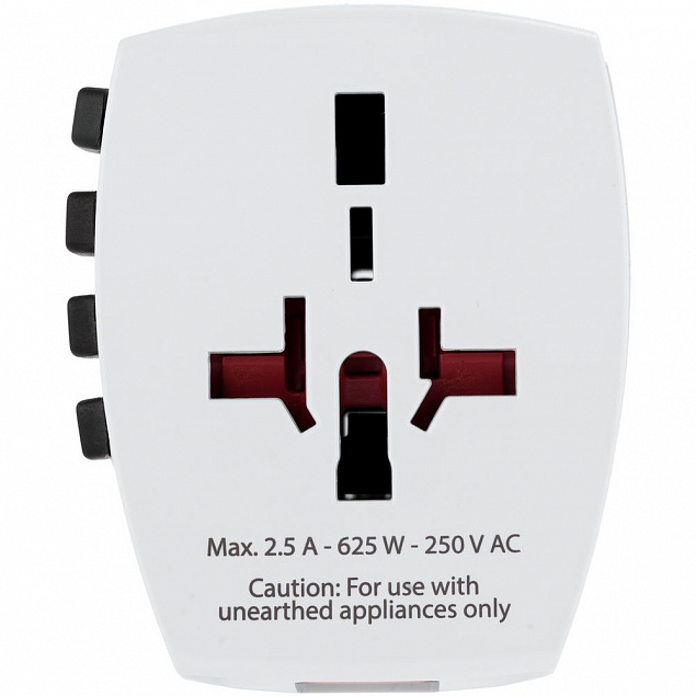 Зарядное устройство S-Kross MUV USB для путешествий, белое с логотипом в Люберцах заказать по выгодной цене в кибермаркете AvroraStore