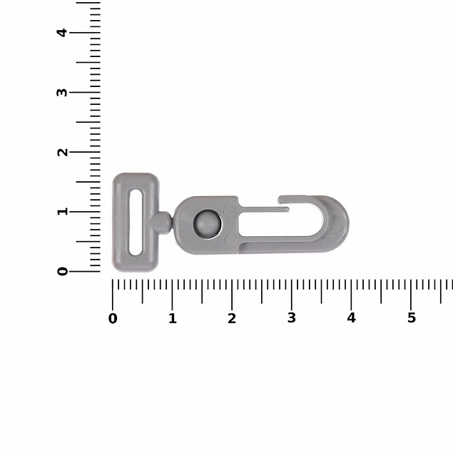 Застежка-карабин Сarabine, S, серый с логотипом в Люберцах заказать по выгодной цене в кибермаркете AvroraStore
