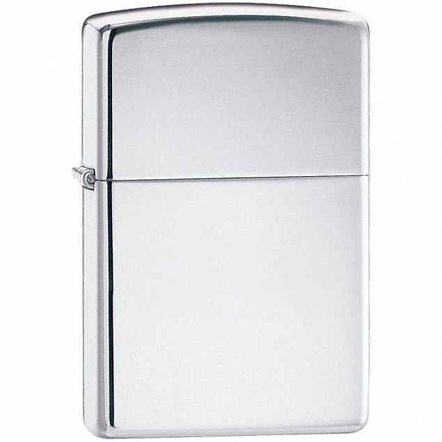 Зажигалка Zippo Classic High Polish, серебристая с логотипом в Люберцах заказать по выгодной цене в кибермаркете AvroraStore