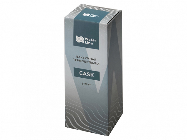 Вакуумная термобутылка Cask Waterline, soft touch, 500 мл, красный с логотипом в Люберцах заказать по выгодной цене в кибермаркете AvroraStore