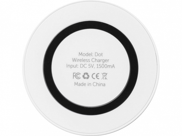 Беспроводное зарядное устройство «Dot», 5 Вт с логотипом в Люберцах заказать по выгодной цене в кибермаркете AvroraStore