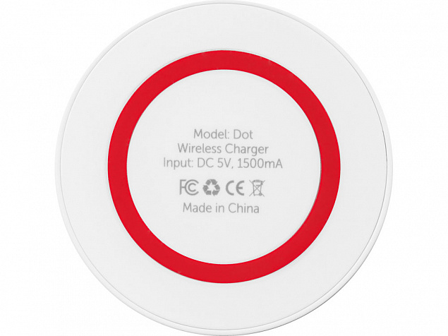 Беспроводное зарядное устройство «Dot», 5 Вт с логотипом в Люберцах заказать по выгодной цене в кибермаркете AvroraStore
