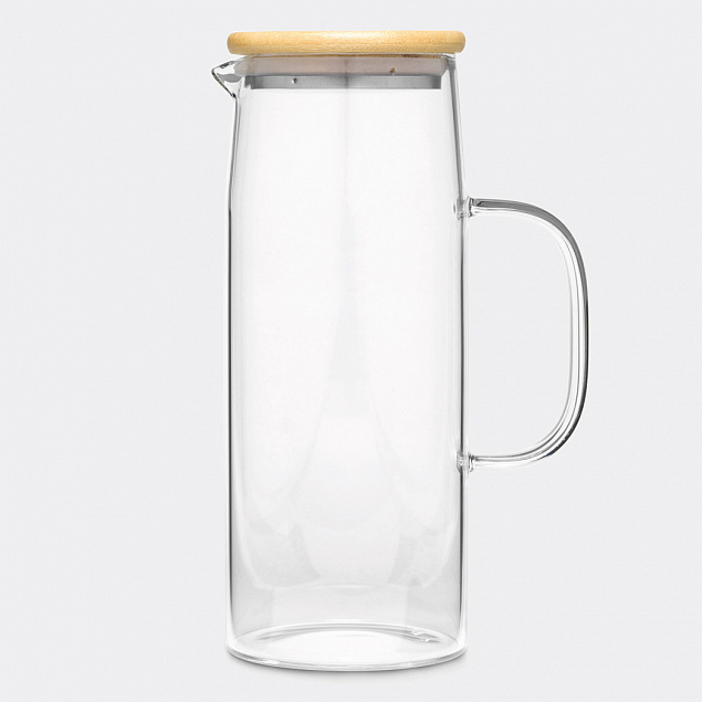 Кувшин стеклянный BAMBOO PITCHER с логотипом в Люберцах заказать по выгодной цене в кибермаркете AvroraStore